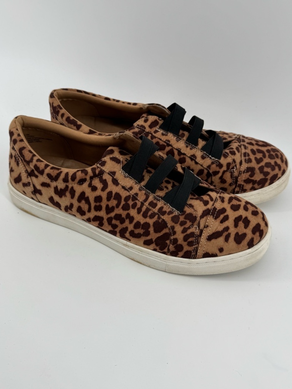 LANE BRYANT Dream Cloud Elastic Slip-On Sneaker - Leopard Size 11.5 W